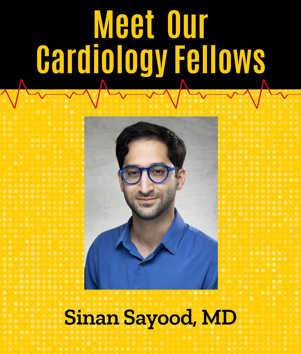First year fellow @SinanSayood said the UIHC program is a full-stop shop for cardiac care with a legendary reputation for all forms of research #Cardiotwitter. internalmedicineiowa.org/2022/11/28/mee…