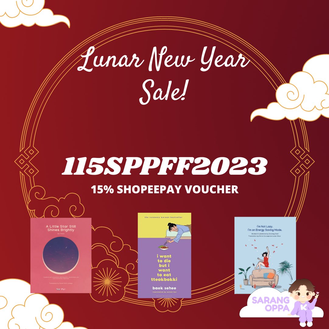 sarangoppa_ph's tweet photo. here’s a special shopee voucher and discounts from oppa to welcome the chinese lunar new year! 🐇 🎇🎆

happy chinese lunar new year sale!! 🧧

shopee link: https://t.co/2l9idkw57A https://t.co/W97Xf6SVxQ