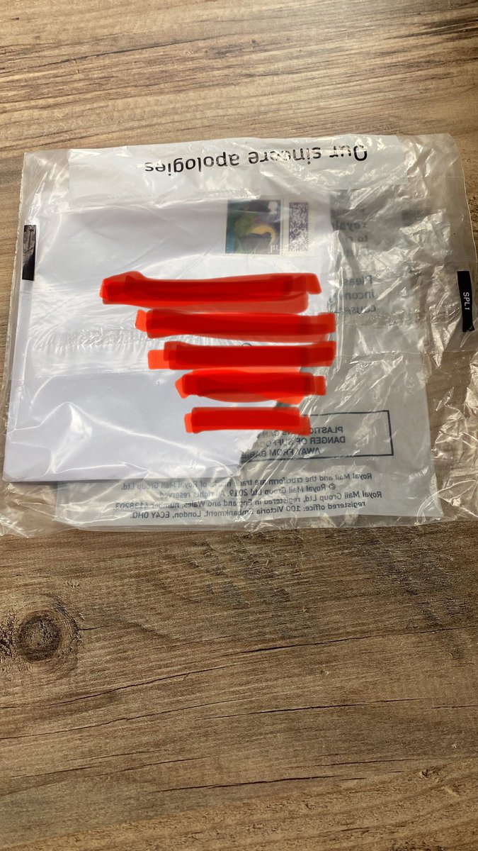 emmaloub's tweet photo. The state of this! Thanks @RoyalMail for my handmade Christmas card from &amp; made by my Mum sent on the 12th December &amp; posted like this today 
Appalling! https://t.co/IytiOF1jcJ