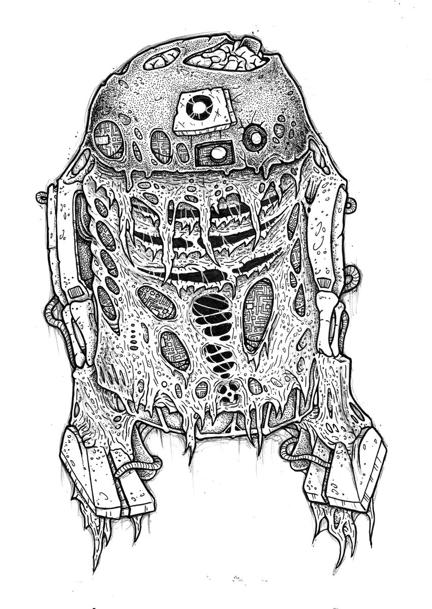 AYillustrations's tweet photo. R2D2 is dead https://t.co/CmNFCWh9re
