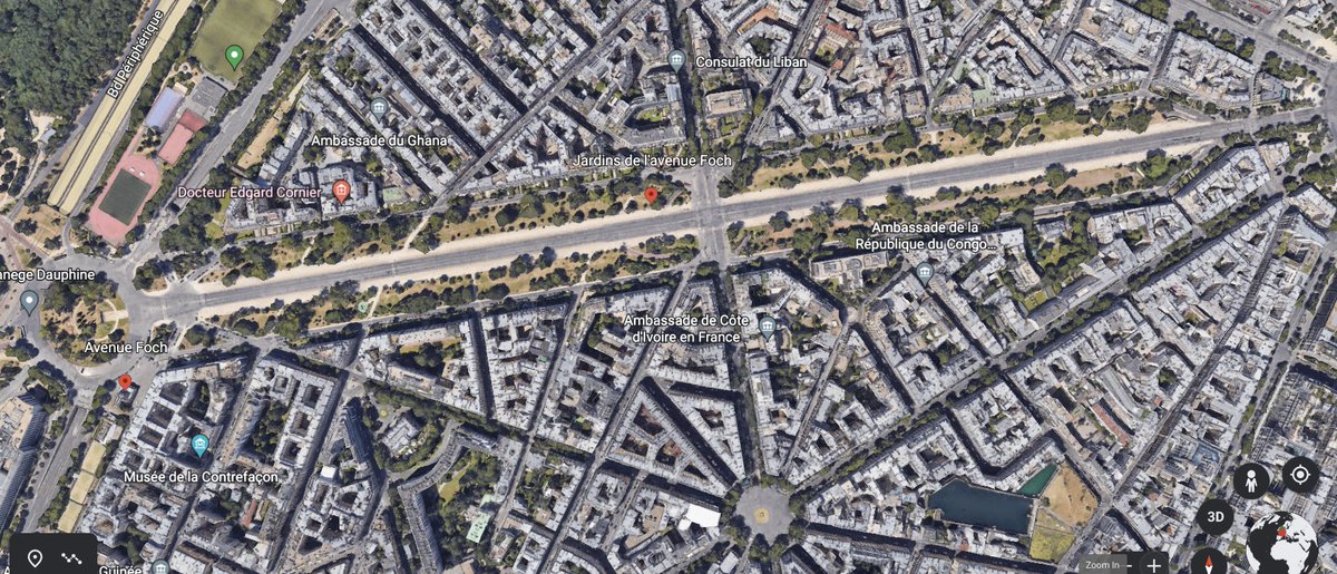 Hoboken_FBW's tweet image. The linear park along Avenue Foch in Paris, France became the inspiration for Ocean &amp;amp; Prospect Parkways in Brooklyn created by Olmsted &amp;amp; Vaux. It is lined with chestnut trees its full length from Arc de Triomphe to the Porte Dauphine. #linearpark #cities #olmsted