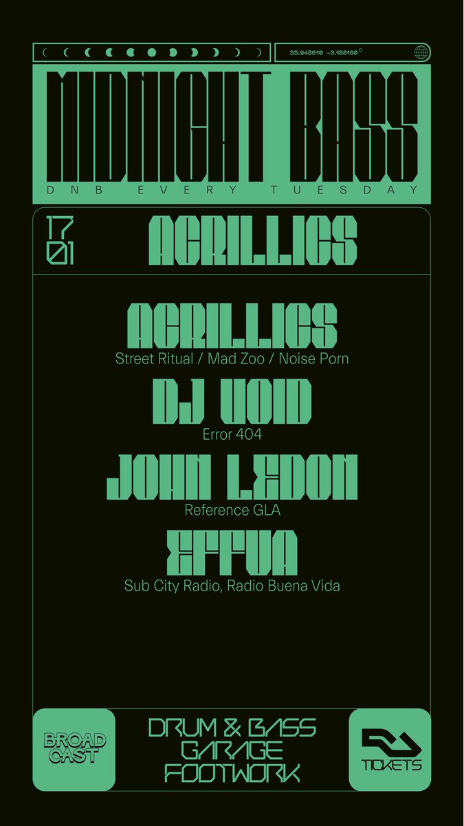 acrillics's tweet photo. super hyped for our Glasgow debut with @midnightbassdnb 🚨🏴󠁧󠁢󠁳󠁣󠁴󠁿 https://t.co/sQP6p9woIL