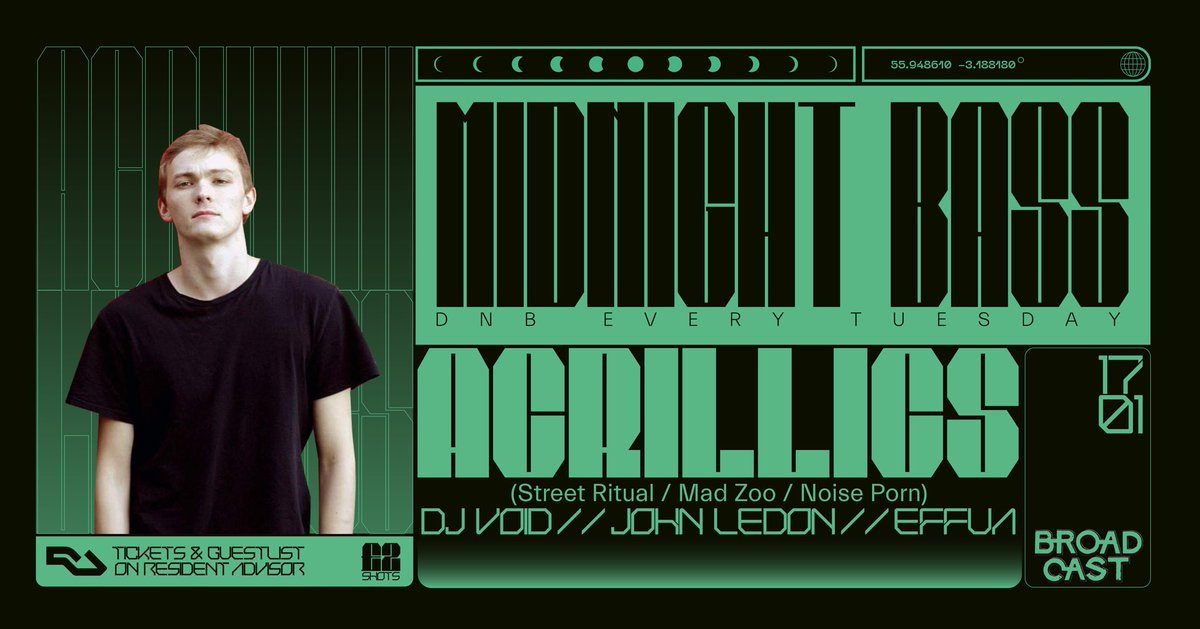 acrillics's tweet photo. super hyped for our Glasgow debut with @midnightbassdnb 🚨🏴󠁧󠁢󠁳󠁣󠁴󠁿 https://t.co/sQP6p9woIL