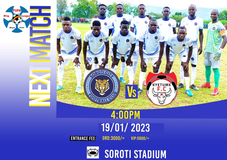 Here We Go Again this Thursday.
Let's push this one Last Time in The First Round.
We are doing it Home in Oligoi International Stadium
Let's Go

#COYT
#Kyetume_Must_Fall
#The_Pride_of_Teso