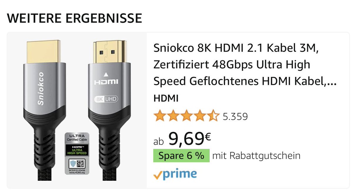 enttom's tweet photo. @amazonDE  Seit wann werden in der Suche (iOS App) AB Preise angezeigt? Wenn ich nach einem 3m Kabel Suche will ich doch auch den Preis für 3m wissen und nicht 0.5m …… https://t.co/2S0Tq1Sh2Y