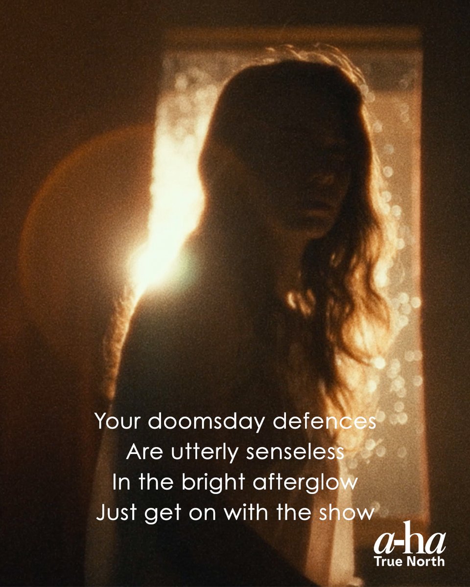 Your doomsday defenses
Are utterly senseless
In the bright afterglow
Just get on with the show

Watch the video - youtu.be/thWDCQVtla0

#aha #betweenthehaloandthehorn #musicvideo #outnow #youtube #ahatruenorth