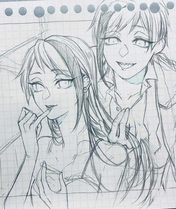 フロジェイ♀も同時進行で描いてる🥳筆が乗ってて楽しー! 