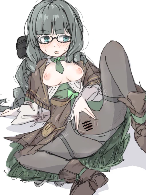 ギャグとして描いたけどえっちだったのでちゃんと塗りました 