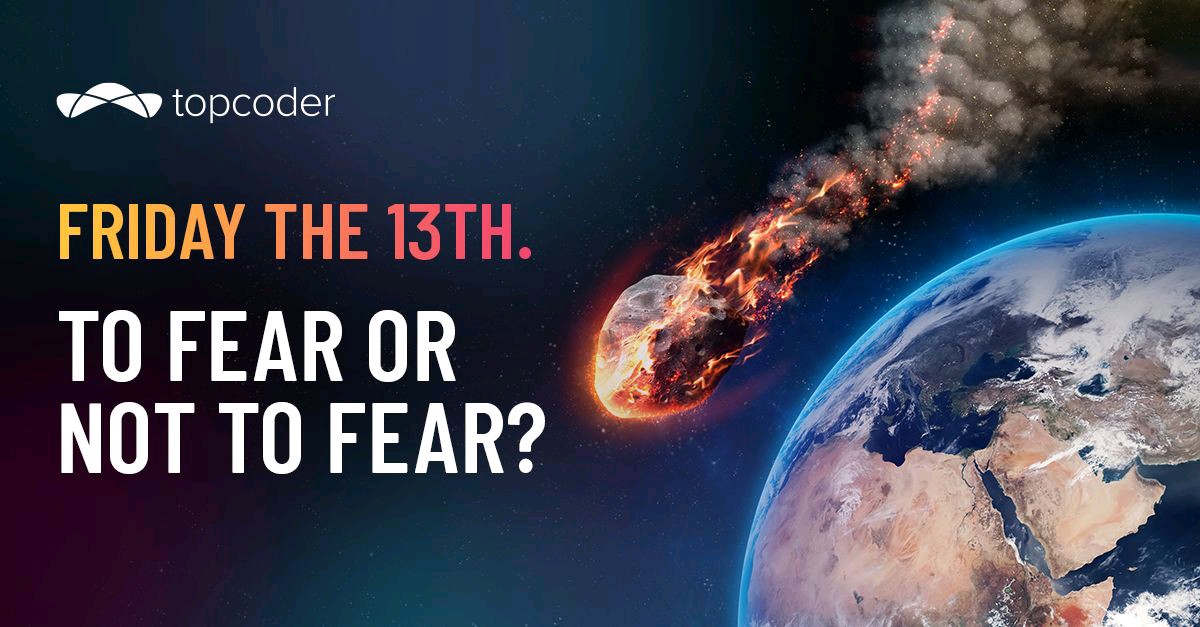 RobinsonMuiru's tweet image. The only reason you should fear about Friday the 13th, well elaborated from @Topcoder . Read it here: linkedin.com/posts/topcoder…
#Topcoder #QA #DataScience #Friday13th #TopcoderChat