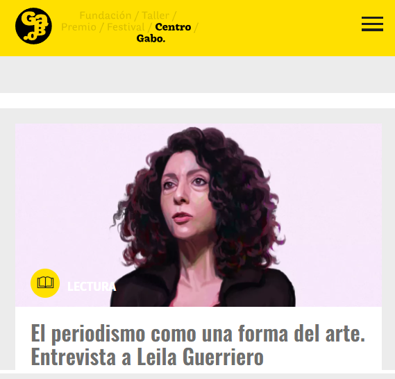 orlandojoseoa's tweet photo. Comparto esta entrevista que hice para el @CentroGabo de la @FundacionGabo a la periodista argentina Leila Guerriero. Conversamos sobre las relaciones entre poesía y periodismo, los vacíos de la condición humana y el futuro de la crónica en América Latina: https://t.co/3xtVU8kSGD https://t.co/yMLVeS0FCH