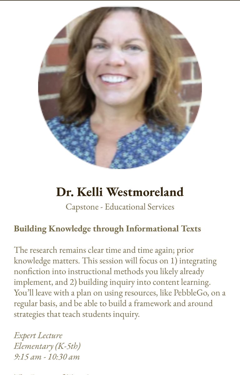 LiteracyForTX's tweet photo. Hello @BrownsvilleISD #LISTO23 ! Join us after the amazing @TechNinjaTodd keynote to learn how to build knowledge through informational texts with @CapstonePub expert @kellywest RMC165 #listo23 #literacy #txchat #literacy #bilingualed https://t.co/ipiIa9o8b0