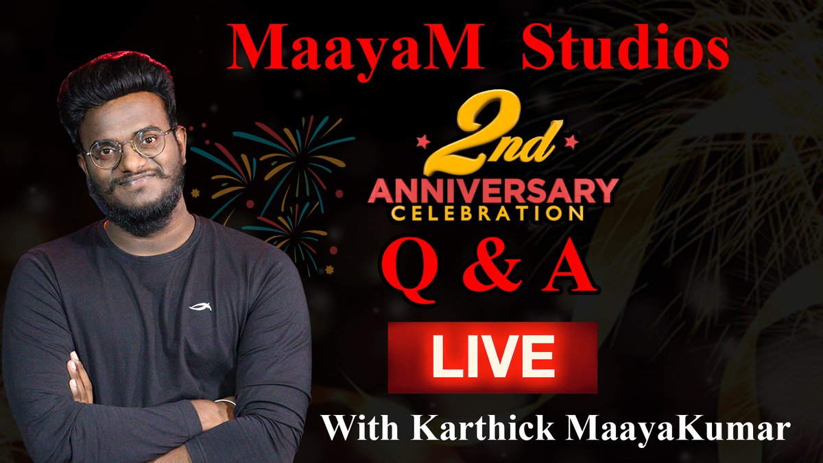 k_maayakumar's tweet photo. MaayaM Studios 2nd Anniversary | Live Karthick MaayaKumar |
PART 1 : https://t.co/XM3ujooizO
PART 2 : https://t.co/KfcmlCxPMi
#MaayamStudios #BigTopic #KamalHaasan #DontMessWithHim #KeerthySuresh #VeeraSimhaaReddy #Dhanush #Vaathi #NaadodiMannan #Ranjithame #VarisuHits100Crs https://t.co/PZrFtLUzo9