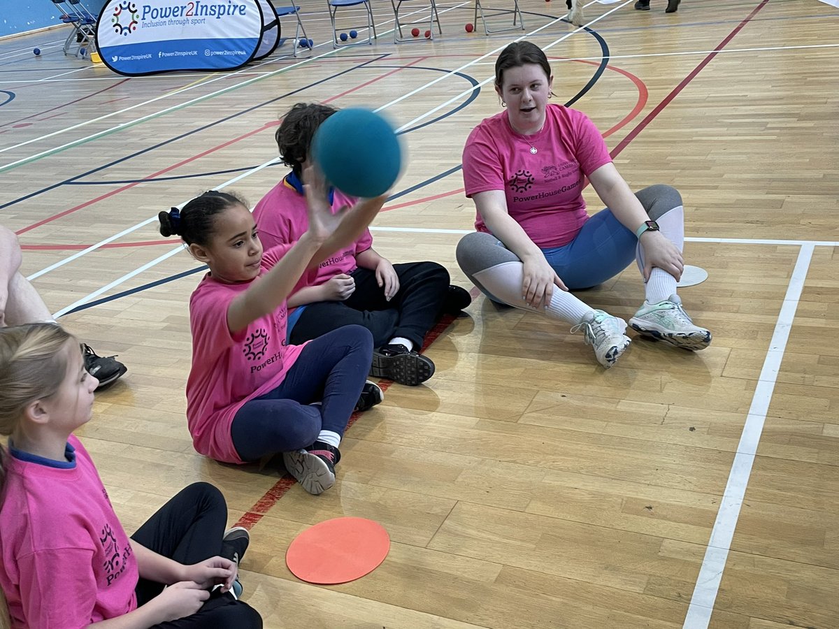 QuiltersJunior's tweet photo. Thank you so much to @Power2InspireUK and @JohnWillisP2I for inviting us to participate in the Power House Games @Cambridge_Uni yesterday. The children had a great time playing a variety of inclusive sports &amp; they represented our school impeccably as usual. #inclusion #sport https://t.co/Ygy6LKQiG2