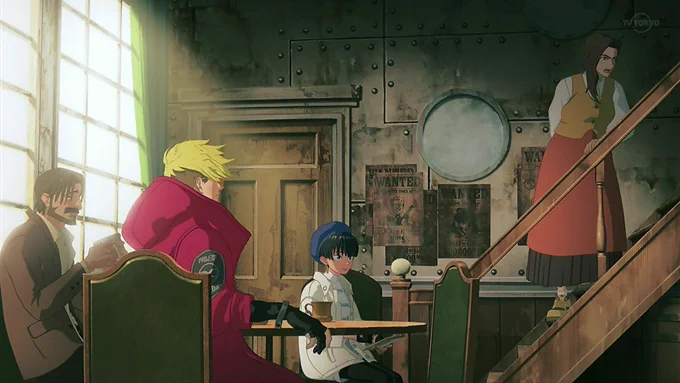 背景の手配書に雷泥・ザ・ブレード!
もしかして今後も色々な手配書が出る?
 #TRIGUN 