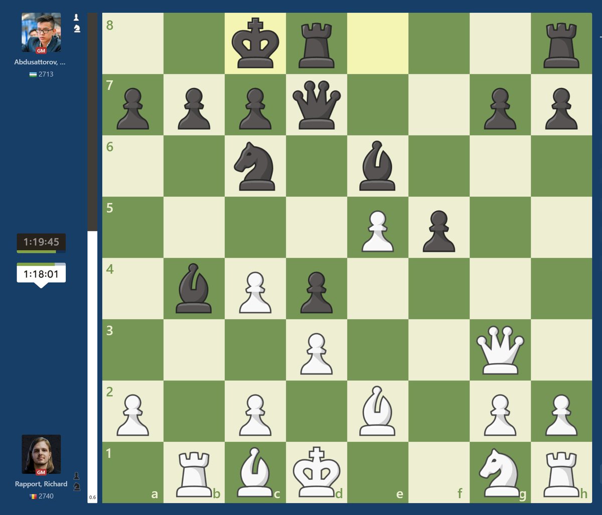GreenPawns's tweet image. Which king is safer and why? 😊

#TataSteelChess #TataSteelMasters