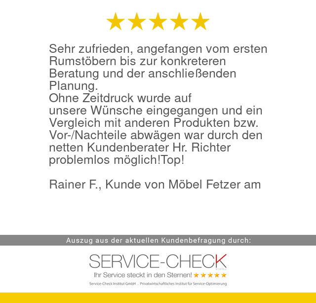 serviceinstitut's tweet image. Aus aktueller #servicecheck #Kundenbefragung von #MoebelFetzer:
service-check.com/bewertungen/ku…