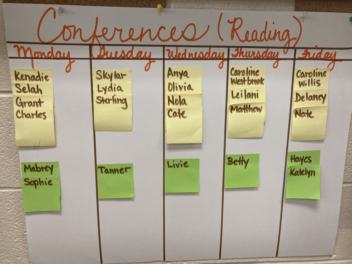 Look how MES Teachers are intentional with making time for conferences.@Midway_Mustangs @lex1literacy