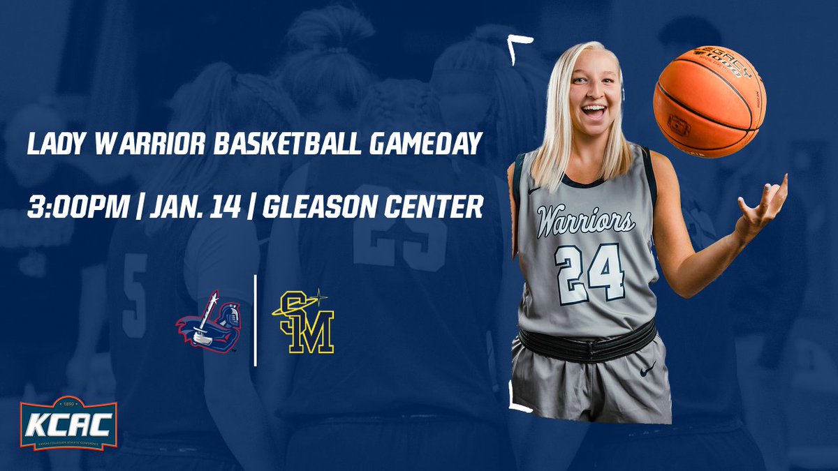 WBB: It's a Lady Warrior GAMEDAY!! Sterling closes out the first half of conference play this afternoon looking to make it 11 straight conference wins!! Note the earlier game time at 3pm!!

📊bit.ly/3j8QAnY
🎥bit.ly/3UMhKy9

#SwordsUp #WarriorMindset