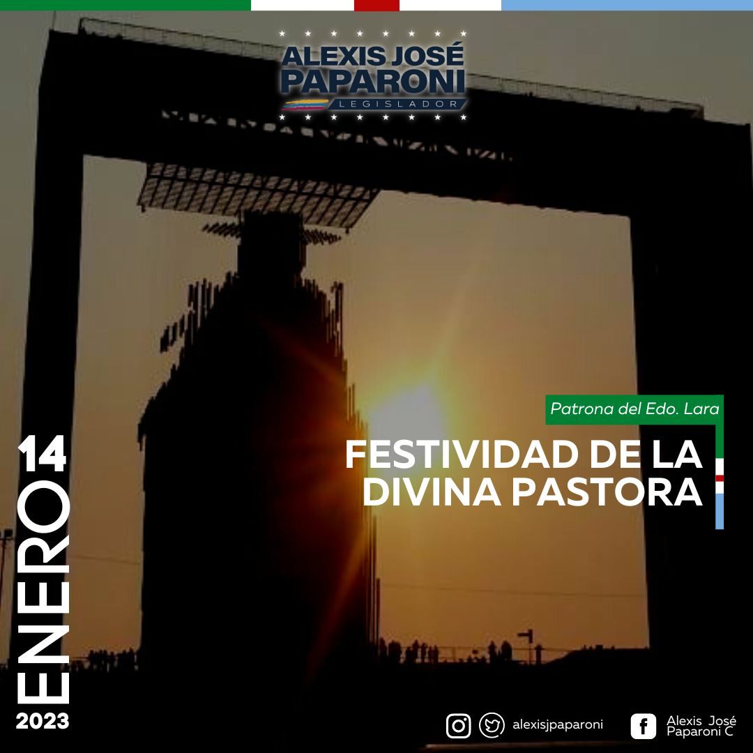 alexisjpaparoni's tweet photo. #Ene14 Participamos con alegría de esta fiesta de María, pidiendo protección y sabiduría a nuestra Divina Pastora. 

Felicidades a todos nuestros hermanos barquisimetanos por esta gran celebración! https://t.co/wy1zNU53NO