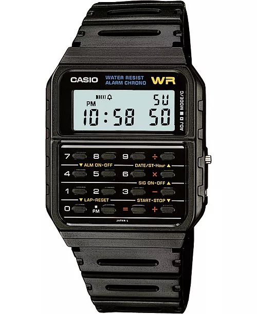 Por un Casio como este pasé matemáticas en el cole, hasta que algún HDP me lo robó en educación física, casi pierdo el año después de eso.