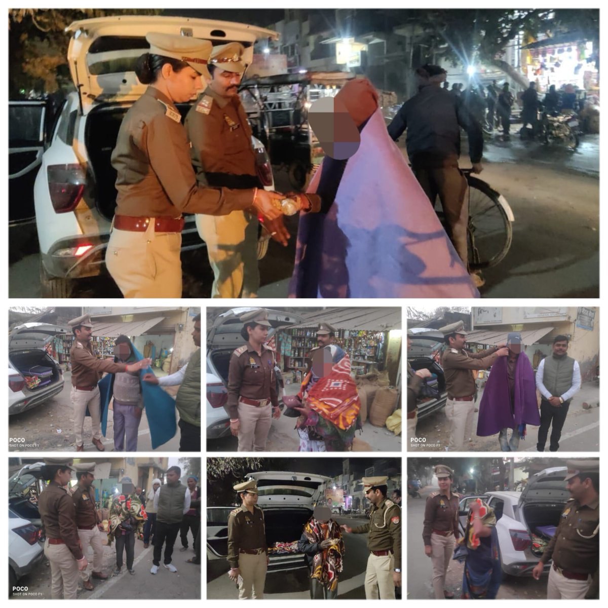 raebarelipolice's tweet photo. थाना सलोन मे नियुक्त उप-निरीक्षक श्री सुमित श्योरान व महिला उप-निरीक्षक श्रीमती पारूल राठी द्वारा थानाक्षेत्र अन्तर्गत जरूरतमन्द/बुजुर्ग व्यक्तियों को कम्बल व कैप तथा आवश्यक खाद्य सामग्री वितरित की गयी । 
#Raebarelipolice
#UPPolice https://t.co/ioSfc1zEPV