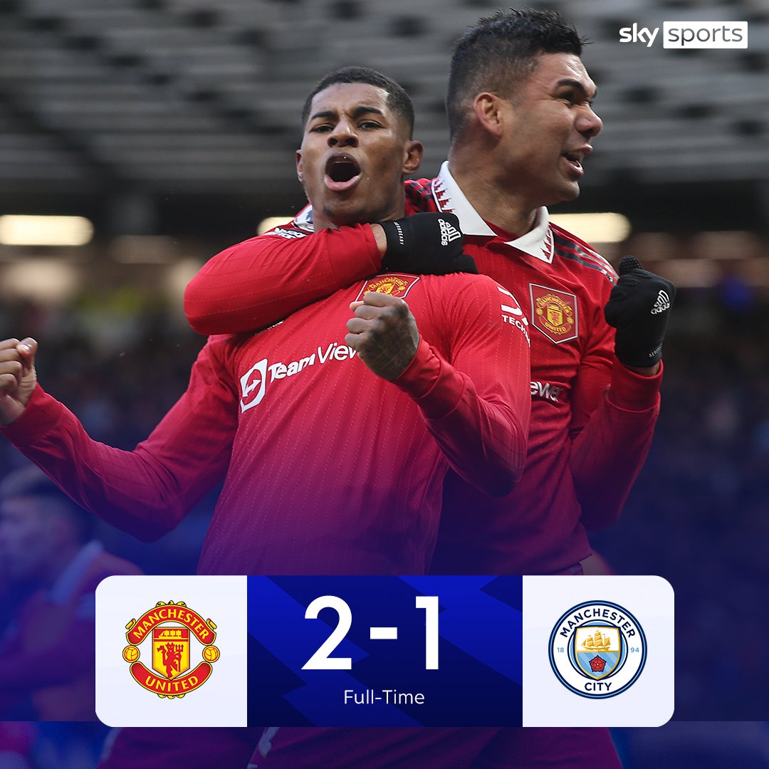 SkySportsPL's tweet image. Manchester is RED today 🔴

A ninth consecutive win in all competitions for Ten Hag's side 🔥