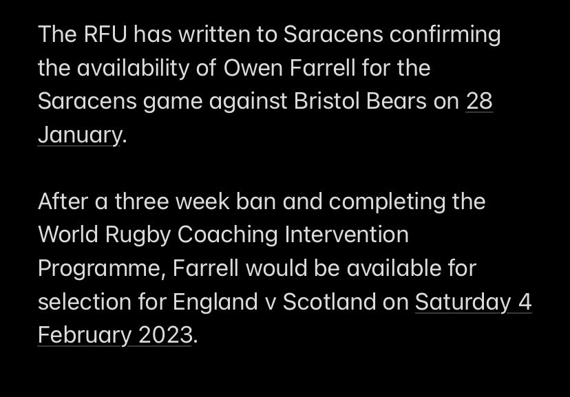 alastaireykyn's tweet photo. Call me a cynic but the timing of this RFU statement on a madly busy Champions Cup afternoon just leaves a bad taste in the mouth: https://t.co/TlAWCYbDvF