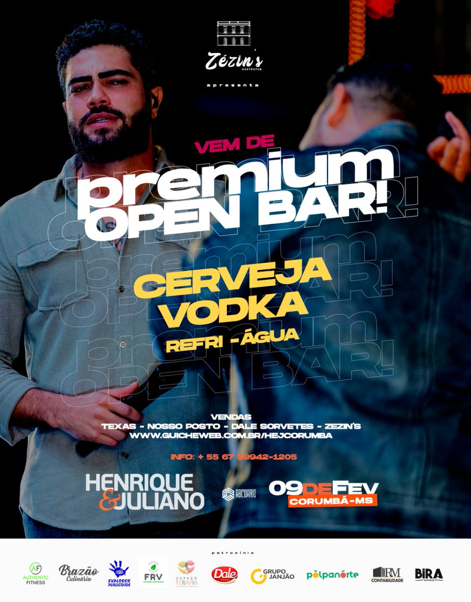 thiagor_corumba's tweet photo. Open bar? A gente não gosta, a gente ama! Adquira o seu!
PLANTÃO DE VENDAS NO TEXAS!
#henriqueejuliano #openbar #premium #loteesgotando #compreja #BOLIVIA #CORUMBA #LADARIO #SHOW https://t.co/ImYeHK1JE0