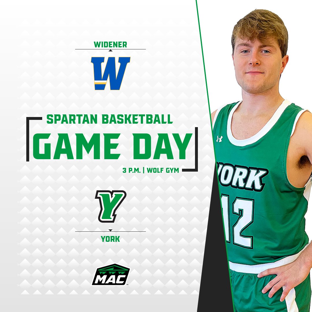 The <a href="/YCPMBasketball/">York College (PA) Men's Basketball</a> squad caps off the week with a home conference showdown with Widener #LetsGoYork #MAChoops

📺: ycpspartans.com/watch/
🔊 (98.9 FM/1350 AM): mainstreamnetwork.com/listen/player.…
📊: ycpspartans.com/sidearmstats/m…