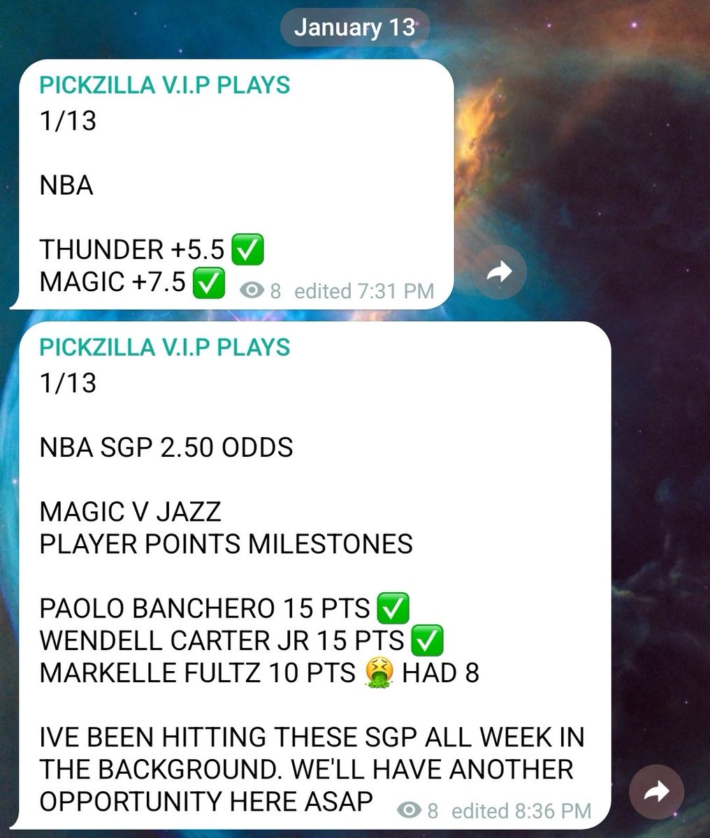 Pickzilla101's tweet photo. Going to keep this rate up all of 2023... 3 months for $100, best price in the game for best picks in the game! Nice upset on thunder, and somebody please check Fultz gamelog 🤮

#underdog #sweep #playerprops https://t.co/OOOt8dpHPu