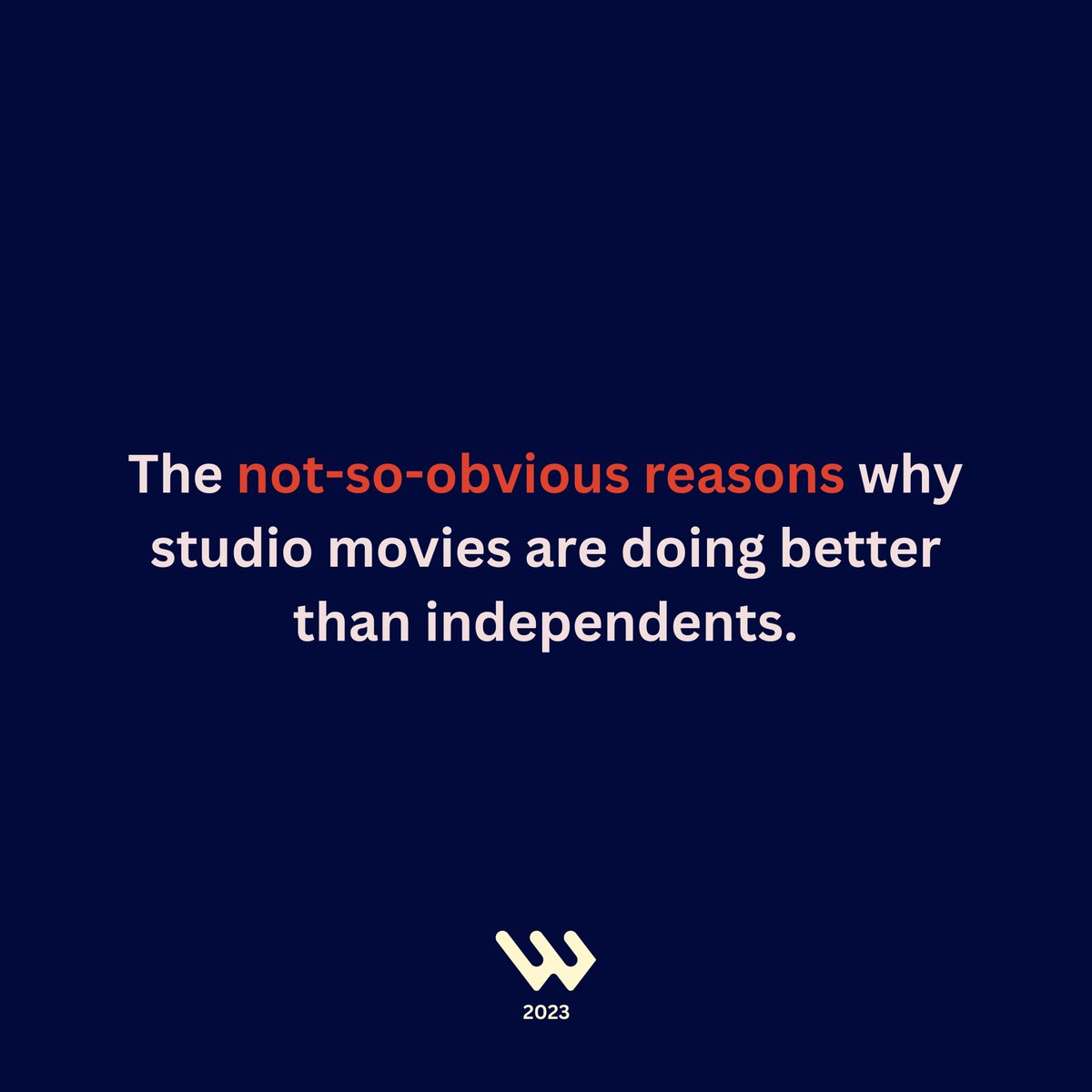 Nikolaj_Mathies's tweet photo. (1/8) The not-so-obvious reasons why studio movies are doing better than independents.

a 🧵 https://t.co/TTCnDBd9E7