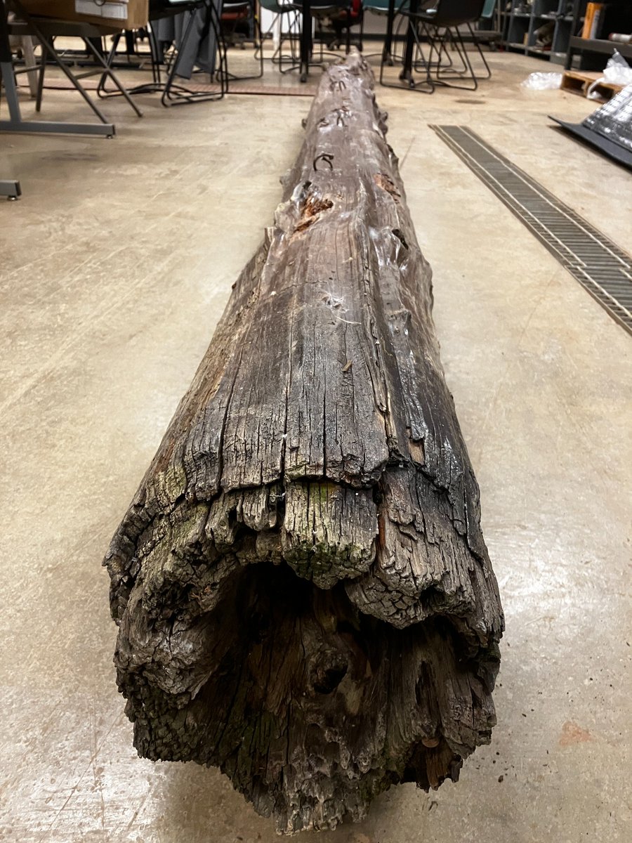 HSVUtilities's tweet image. Huntsville Utilities operates the oldest #water system west of the Appalachian Mountains, &amp;amp; 2023 is its bicentennial! The 1st system pipes were hollowed out cedar logs, &amp;amp; we recently acquired this 14-foot one.

You can find others in our lobby.   

#history #watersystems
