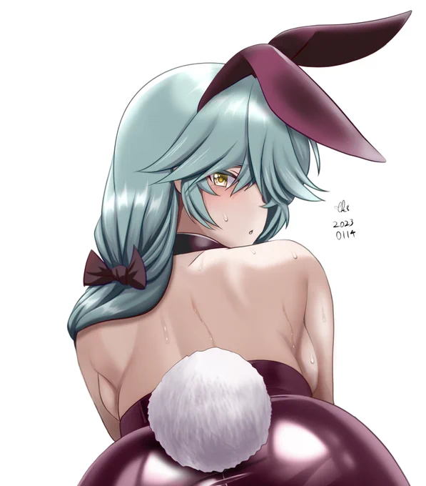 バニー浜波ん(1時間オーバー) #艦これ #艦これ版深夜の真剣お絵描き60分一本勝負#艦これ版真剣お絵描き60分一本勝負_20230114 