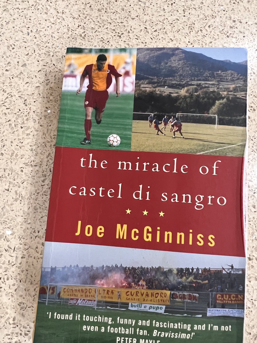 Can recommend this book to any football person. Great read. Knew nothing of this true story from the 90’s. #Italia #Calcio #casteldisangro 🇮🇹 ⚽️⚽️