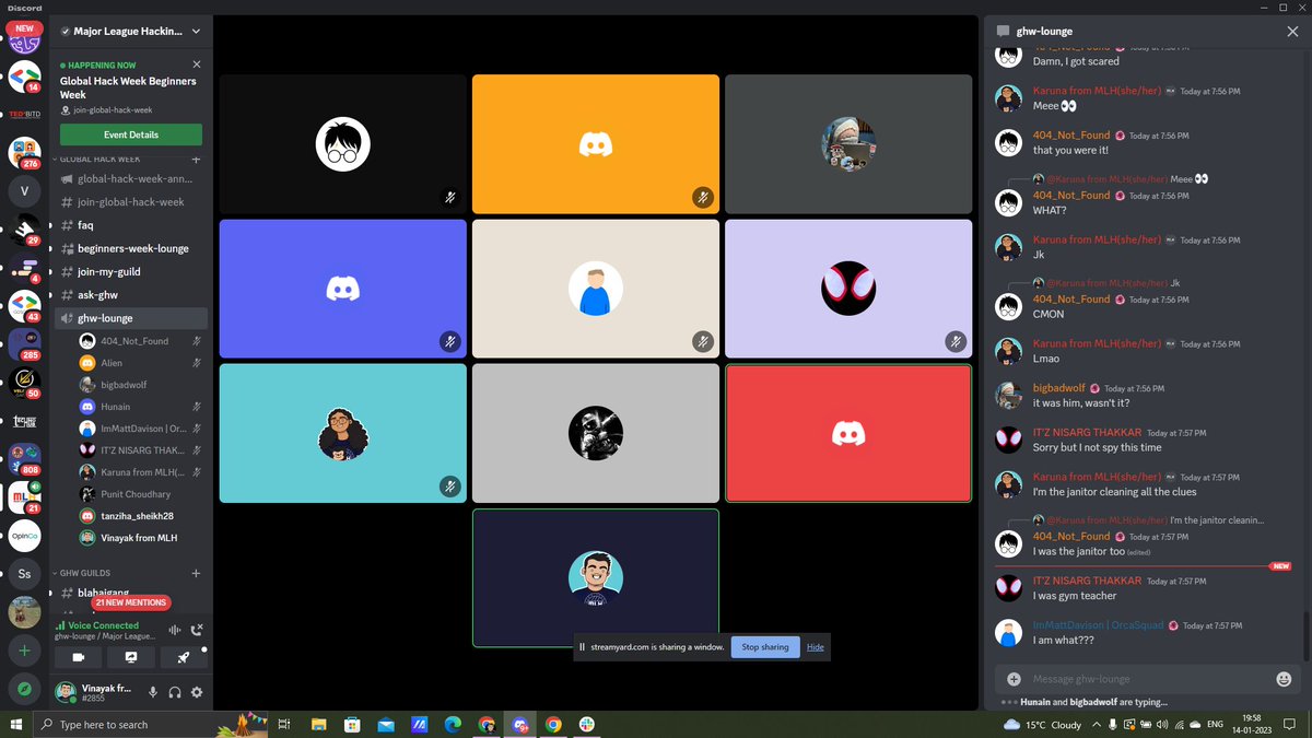 ig_rawx's tweet image. Played Spyfall for the first time at #Globalhackweek , lovely people 💟