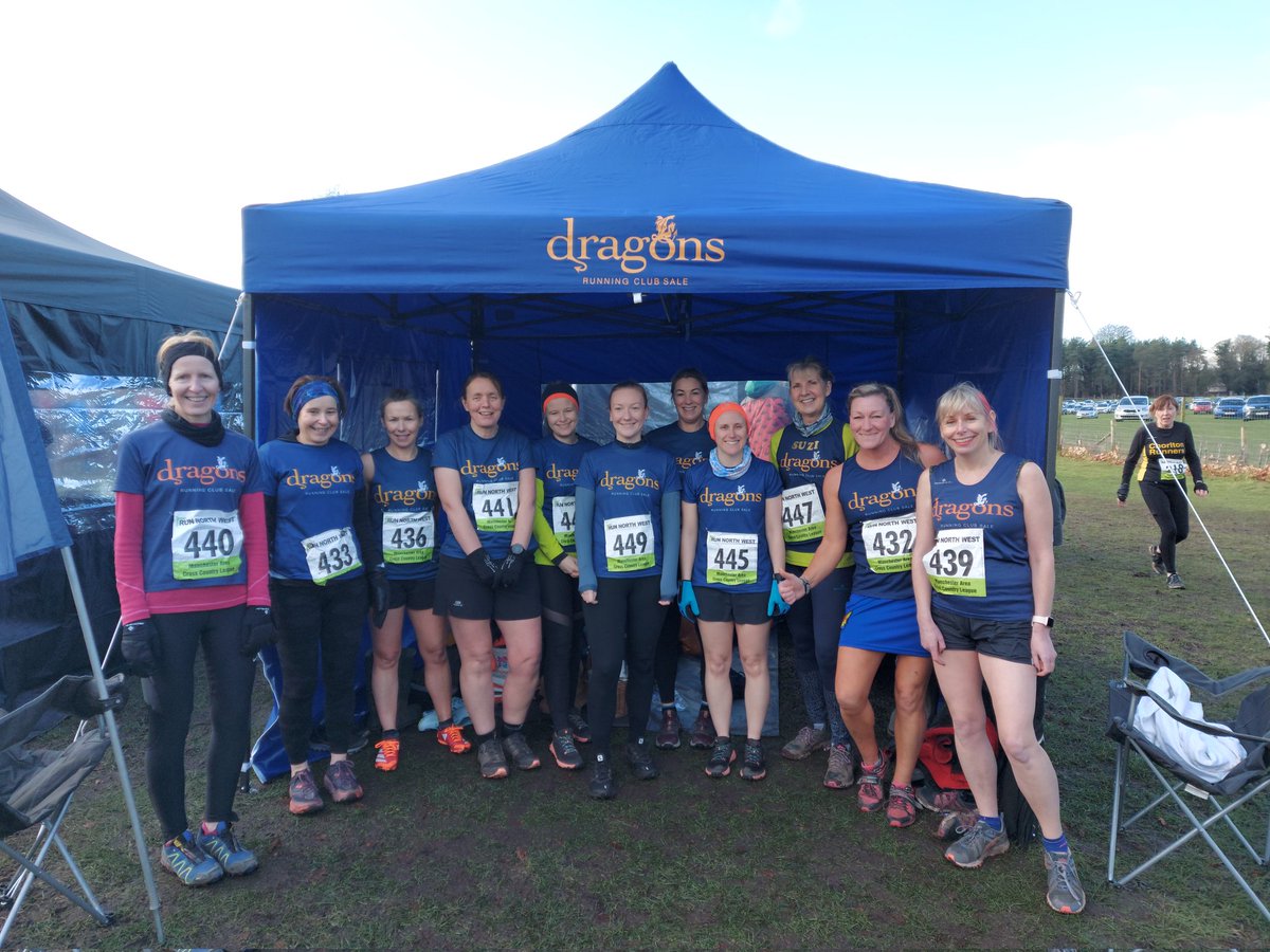 Dragons women's team ready to go at MACCL Tatton Park 🐉🏃‍♀️ #MACCL