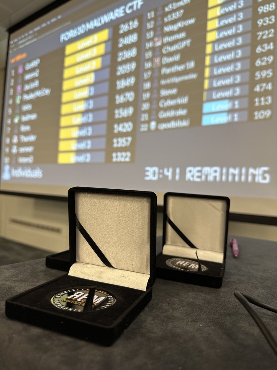 xme's tweet image. And another #FOR610 session close to end! CTF running at full speed… Wanna play with #malware samples? Join me for another session in February, Munich (sans.org/cyber-security…)