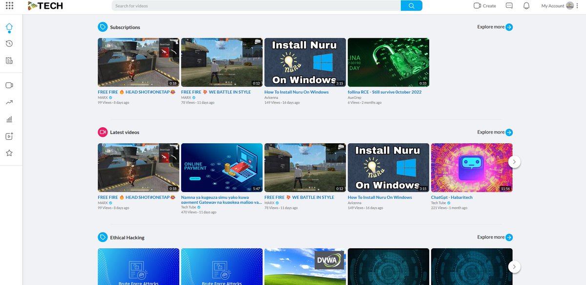 ally_ndimbo's tweet photo. Welcome to #TechTube a platform created for Tech Content creators ie anyone with anything about Tech can create or share His/Her contents and alsoTech Lovers. you will never get disappointed by the contents found on #TechTube #TechForEveyOne
https://t.co/RhC3RGMKqP https://t.co/6EJwTFVDgv