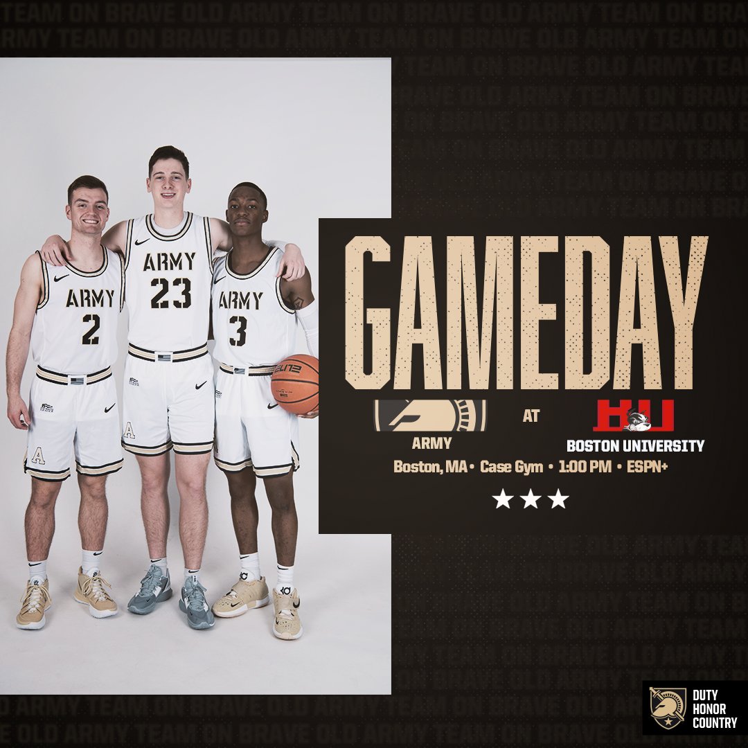 Army Men's Basketball (@armywp_mbb) on Twitter photo 𝐆𝐚𝐦𝐞𝐝𝐚𝐲 𝐟𝐫𝐨𝐦 𝐁𝐨𝐬𝐭𝐨𝐧!
🆚 <a href="/TerrierMBB/">BU Men's Basketball</a>
⏰ 1PM
📍 Boston, MA
📺 espn.com/watch/player/_…
📻thevarsitynetwork.com/feed/source/oa…
📊goterriers.com/sidearmstats/m…
#GoArmy 𝐆𝐚𝐦𝐞𝐝𝐚𝐲 𝐟𝐫𝐨𝐦 𝐁𝐨𝐬𝐭𝐨𝐧!
🆚 <a href="/TerrierMBB/">BU Men's Basketball</a>
⏰ 1PM
📍 Boston, MA
📺 espn.com/watch/player/_…
📻thevarsitynetwork.com/feed/source/oa…
📊goterriers.com/sidearmstats/m…
#GoArmy