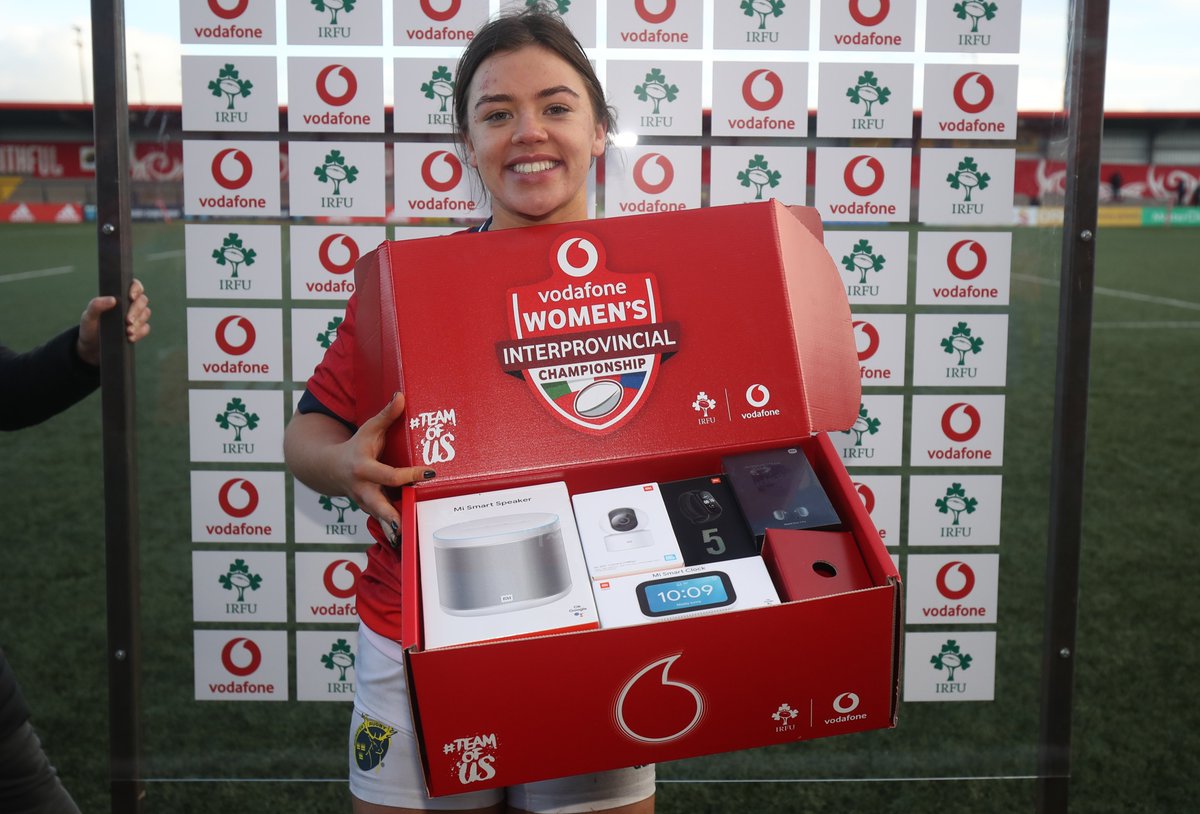 IrishRugby's tweet photo. The #MUNvLEI Vodafone Player Of The Match is Maeve Óg O'Leary. 

#WomensInterpros https://t.co/GRBPSv0XnM