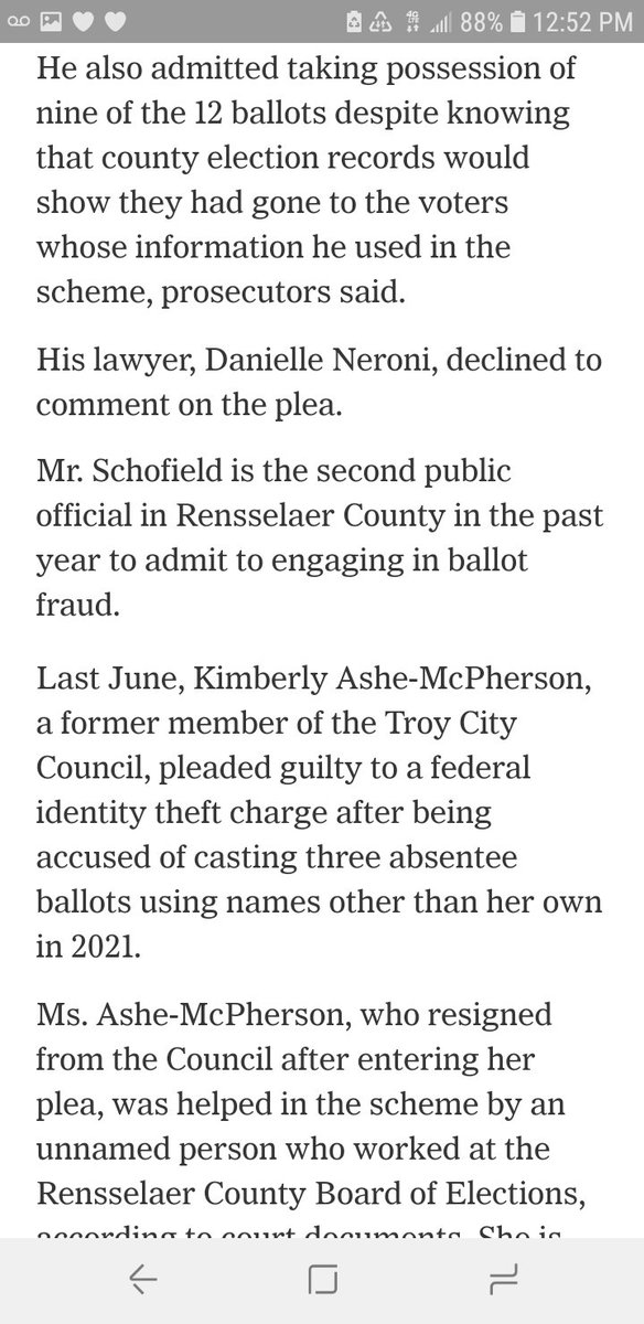 CitizenRevere's tweet image. More confirmed voting fraud (by corrupt GOP political operatives). #TraitorsForTrump #GOPVoterFraud #GOPTraitors 
Schofield abused his position (to illegally cast additional votes).