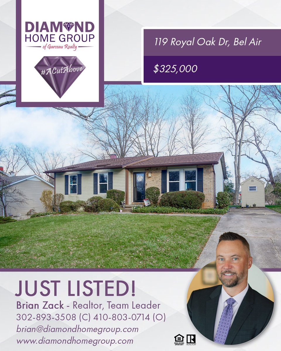 DiamondHomeG's tweet photo. #JUSTLISTED! Lots of buzz about this cute brick rancher in #BelAir! It's going to be a busy weekend of showings. It's the perfect starter house or a home for someone looking to downsize. Reach out for a private showing or for more info: https://t.co/ASvq4TAffG https://t.co/ezz4m4Uzjn