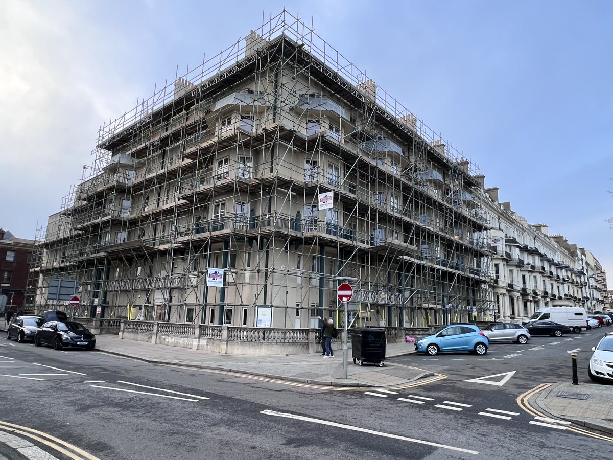 Front & Side Elevations at our Marlborough House Project in Hastings, East Sussex  , With the Back Nearing Completion we would like to thank all teams that have helped push this project to Completion. #teamchallenge