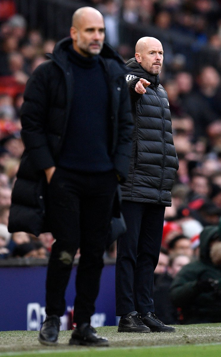 MUFCScoop's tweet photo. Erik ten Hag has now beaten Pep Guardiola, Antonio Conté, Mikel Arteta &amp; Jürgen Klopp. #MUFC https://t.co/r0nBJP3XmU