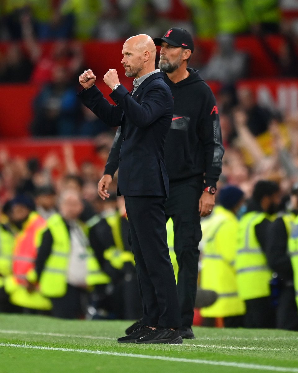 MUFCScoop's tweet photo. Erik ten Hag has now beaten Pep Guardiola, Antonio Conté, Mikel Arteta &amp; Jürgen Klopp. #MUFC https://t.co/r0nBJP3XmU