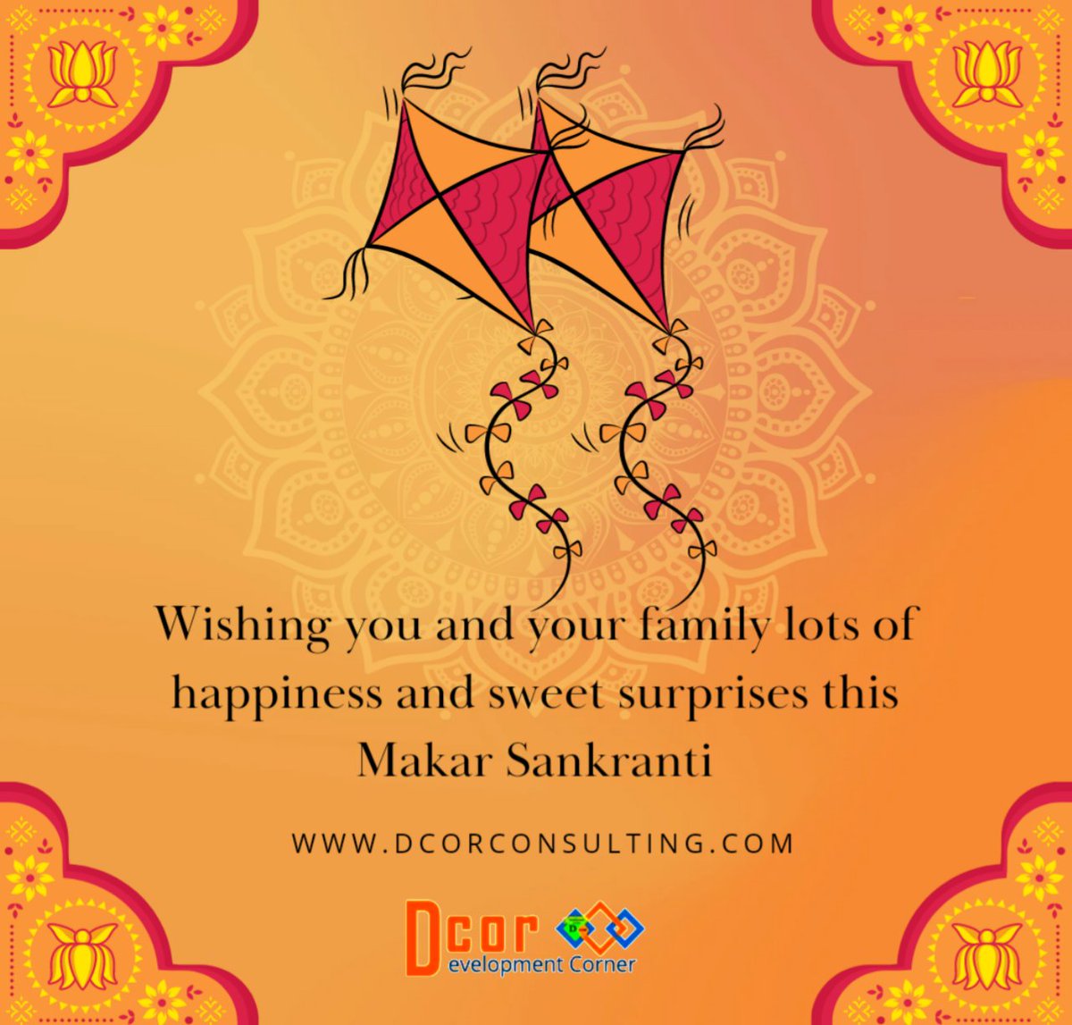 dcor_india's tweet photo. May the sweetness of gur and till bring happiness aplenty and goodness to your happy.HAPPY MAKAR SANKRANTI!
#MakarSankranti
#dcor #consultingcompany #developmentcorner https://t.co/2wbG2VmXSI
