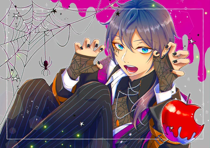 #彩度100にすると超派手 目がいたい 