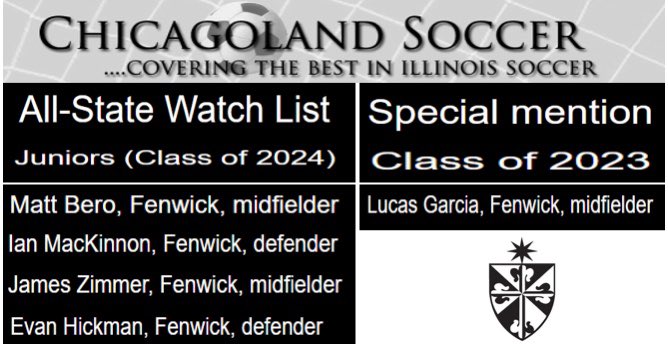 Fenwick Friars Soccer (@friarsfans) on Twitter photo Congrats to these Friars for making the All State Special Mention and All State Watch List for next season!!! <a href="/FenwickAD/">Fenwick Athletics</a> Congrats to these Friars for making the All State Special Mention and All State Watch List for next season!!! <a href="/FenwickAD/">Fenwick Athletics</a>