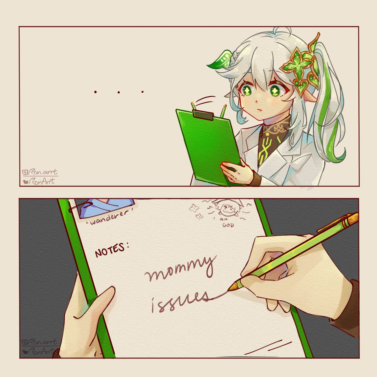 First diagnosis #Genshinlmpact #wanderer #Nahida