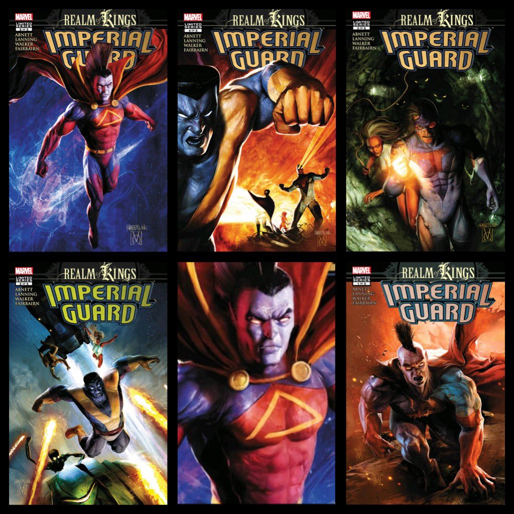 dano_cosmic's tweet photo. Very enjoyable mini for anyone like me who enjoys the #ImperialGuard and #Starjammers. That ending…whew.
✨
#RealmofKings: Imperial Guard #1-5 (Vol. 1, 2010)
W-#DanAbnett/#AndyLanning,A-#KevinWalker,C-#NathanFairbairn,L-#ClaytonCowles, covers by #BrianHaberlin
✨
#MarvelCosmic https://t.co/nNZrWpUE5E